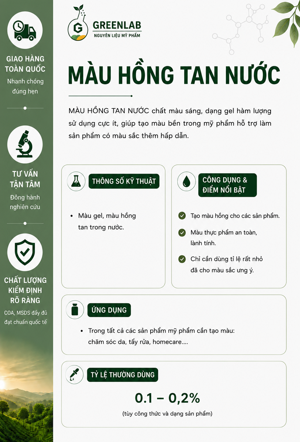 MÀU HỒNG TAN NƯỚC